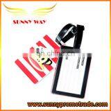 Wholesale Monkey Paul Pattern Fashion Travel Silicon Luggage Tag /PVC Baggage Label thumbnail-2