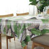 New Product Table Cloth Leaves Printed Hotel Table Cloth Rectangle Table Cloth thumbnail-4