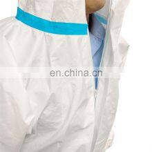 Disposable Sterile Medical Waterproof Protective Isolation Coverall Hazmat Jumpsuit Clothing pp PE for Personal Protection thumbnail-1