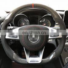 AMG STYLE FOR BENZ C E CLA GLA GLC GLE GLS CLASS STEERING WHEEL COVER thumbnail-4