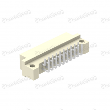 Denentech dual row right angle male DIN41612 connector