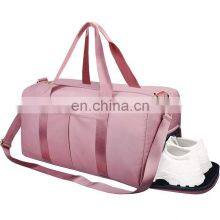 Wholesale New Style Fashionable Leatherette Duffel Portable Travel Gym Yoga Fitness Bag With Dry Wet Separation thumbnail-4