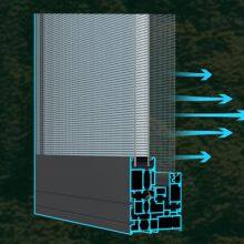 55 De-bridged Aluminum Flat Window Aluminum Profile Door and Window Aluminium Section thumbnail-2