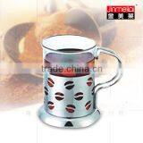 Stainless Steel and Glass Cups Coffee Sets 200ml thumbnail-4