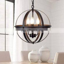 Industrial Pendant Lighting Fixture Flexible Chandelier Hanging Rustic 5 Light Flush Mount Ceiling Pendant Lamp thumbnail-2