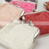 New cute PU coin purse bag with emboss pattern