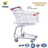 Red Wire Metal Shopping Trolley Price Classical Steel Material Shopping Trolley thumbnail-6