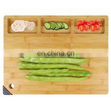 Large Organic Bamboo Cutting Board With Juice Groove Kitchen Chopping Board for Meat thumbnail-4
