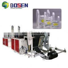 Biodegradable Garbage T-shirt Shopping Plastic Bag Making Machine Price thumbnail-3