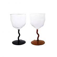 New Design Custom Made Hand Irregular Shape Goblet Red Wine Glass thumbnail-1