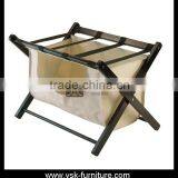 LG-056 Solid Wood Stockable & Foldable Hotel Room Luggage Rack thumbnail-1