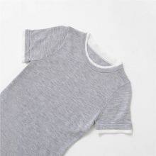 Spring 2025 New Style Women's Short-Sleeved Retro Round-neck Base Layer T-Shirt Loose Top Women's Shirt thumbnail-2