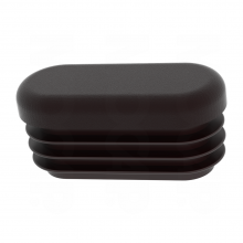 60x30mm 70x40mm 80x40mm 50x20 Grey Oval Flat Head Steel Tube Blanking Plastic Oval Pipe Plug thumbnail-2