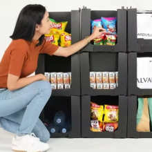 Stapelbare Lagerauswahlbehälter für die Aufbewahrung von Kleidung und Verpackungskisten für Glaswaren thumbnail-1