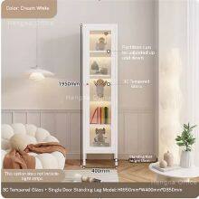 Modular Metal Glass Cabinet | With Adjustable Shelves & 3C Certified Tempered Glass | for Office Storage thumbnail-2