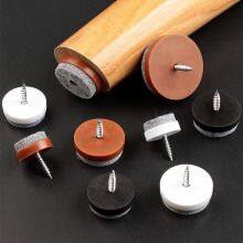 Chair Leg Floor Protectors Felt Chair Glides Tap-On Felt Furniture Pads Guaranteed to Stay On,Round Chair Sliders thumbnail-3