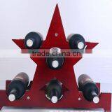 Экологически чистая деревянная стойка для бутылок вина в виде дерева, полка для выставки бутылок вина, ручная деревянная стойка для вина