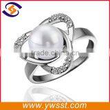 Latest Fancy Platinum Pearl Ring thumbnail-1