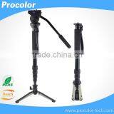 New Most Stable Leg and Professional Telescopic Monopod Extendable 5 Sections Aluminum Fluid Video Camera Monopod thumbnail-1