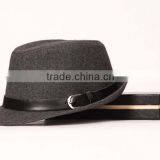 Star Favourite Trend All-match Man Women Trilby Fedora Cap With Leather Buckle thumbnail-6