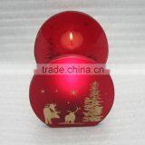 2016 Wholesale Red Christmas Candle Holder thumbnail-3