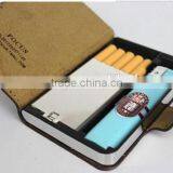 Shenzhen Travel Pu Leather Fashion Smoking Box(bv&amp;sgs) Wholesaler,Metal Lighter Case,Ultrathin Leather Cigarette Cases Brand thumbnail-2