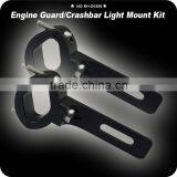 CNC 1 1/5" Handlebar Headlight Mounting Bracket Aluminum Motorcycle Head Light Holder Lamp Bracket Universal For Custom Chopper thumbnail-3