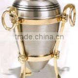 Brass companion urns
