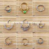 Gold Silver Plated Fake Septum Piercing Body Jewelry Hoop Nose Ring 2016 O 27 thumbnail-3