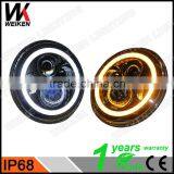 WEIKEN 7 Inch Led Headlight/Round Harley Led Headlight/Motorcycle Headlights