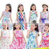Kids Girls Summer Dress 2015 New Cotton Camisole Skirt Floral Princess Skirt Korean Children thumbnail-2