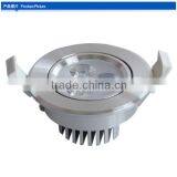 3W LED Ceiling Light 240lm AC85-265V 45degree CE/Rohs certified 80LM/W