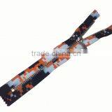 5# Custom Size Printing Design Auto Lock Close End Zipper for Man's Coat thumbnail-3