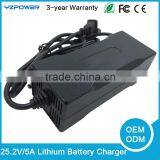 CE Certification Full 25.2V 5A Automatic Li-ion Battery Charger For Tricycle thumbnail-1