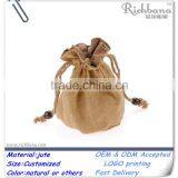 Wholesale Small Jute Bag Drawstring Bag
