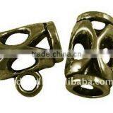 Alloy European Stlye Beads, Large Hole Beads, Barrel, Antique Bronze, 7.9x5.5mm, Hole: 4.5mm(MLF0439Y-NF)