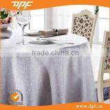 Wholesale Solid Color Champagne Rosette Satin Ruffled Table Cloth