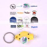 High Quality Plastic 40000mcd White Light LED Promotion Key Chain Factory thumbnail-3