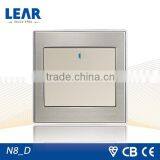 N8 Series Wall Switch 1 Gang 1 Way/ 1 Gang 2 Way