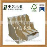 Made in China Solid Custom Manufacturer Natural 4 Layers Wood File Holder