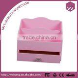 Attractive Cosmetic Jewelry Storage Plastic Pink Gift Box for Girls