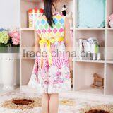 Fashion Dress for Baby Girl Cotton Dress With Belt Fashion Wholesale Spring Cotton Flower Baby Girl Dress thumbnail-6