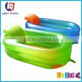 Inflatable Foot Bath, Transparent Pvc Inflatable Baby Bath Basin With Backrest thumbnail-1