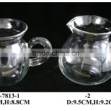 (02-7813)clear glass tea pot