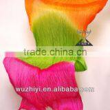 2014 Guangzhou Wuchieal hot belly dance prop silk veil with orange green rose color (DJ 1022)