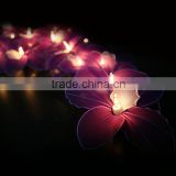 Hot Handmade Purple Orchid Design String Lights For Home Decoration Lighting, Holiday, Party, Wedding, Christmas,LED Available