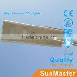 China Top Ten Selling Products New Aluminum Waterproof Solar Street Lights Integrated Bridgelux Chip Garden Solar Bollard Light