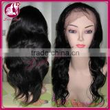 China manufacturer wholesale cheap 100% virgin black women brazilian human hair lace front wigs