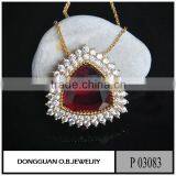 New Arrival Emerald Pendant Brass Silver Jewelry/custom Big Stone Pendant Design thumbnail-5