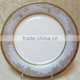 Porcelain Dinnerware Set of Embossed Gold Decal thumbnail-1